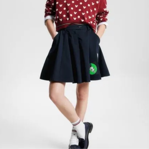 Tommy Hilfiger Disney Navy Skirt size 36 - Picture 3 of 8